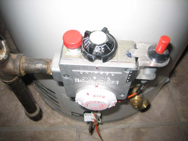 Turn off gas powered water heater